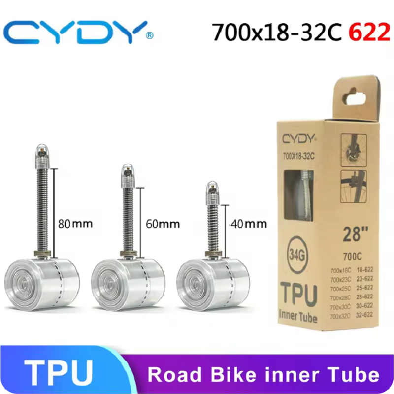 Inner Tube 700C - CYDY Road Bike TPU Inner Tube
