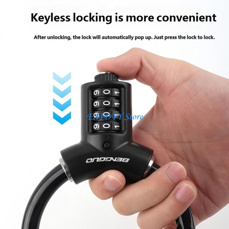 Cable Lock Flexible - G6DE High Security Zincs Alloys Combination