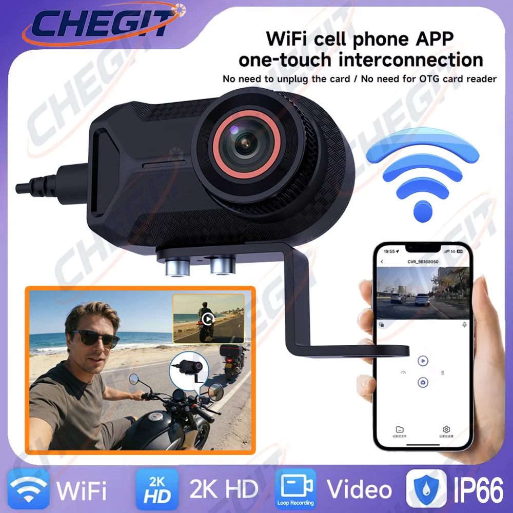 Cycling Loop - New 2K HD Motorcycle DVR WiFi