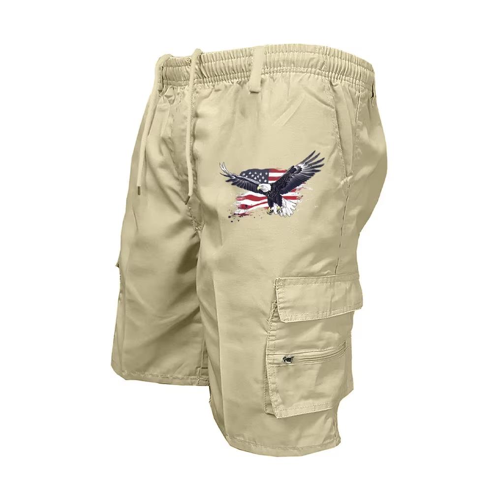 Cycling Commuter Shorts - 2026 Male Cargo Shorts Elastic Waist