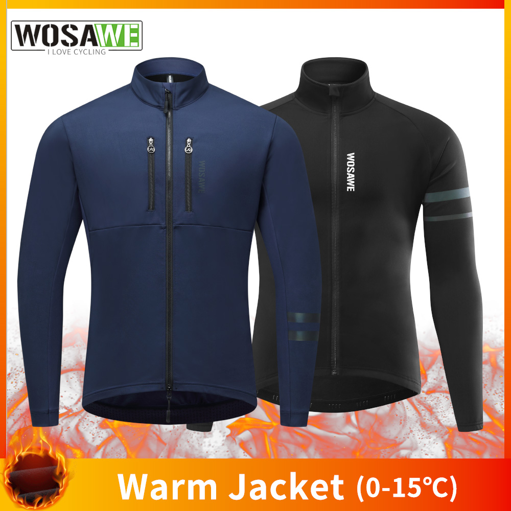 Cycling Commuter Jacket - WOSAWE Cycling Jacket Winter Thermal Fleece