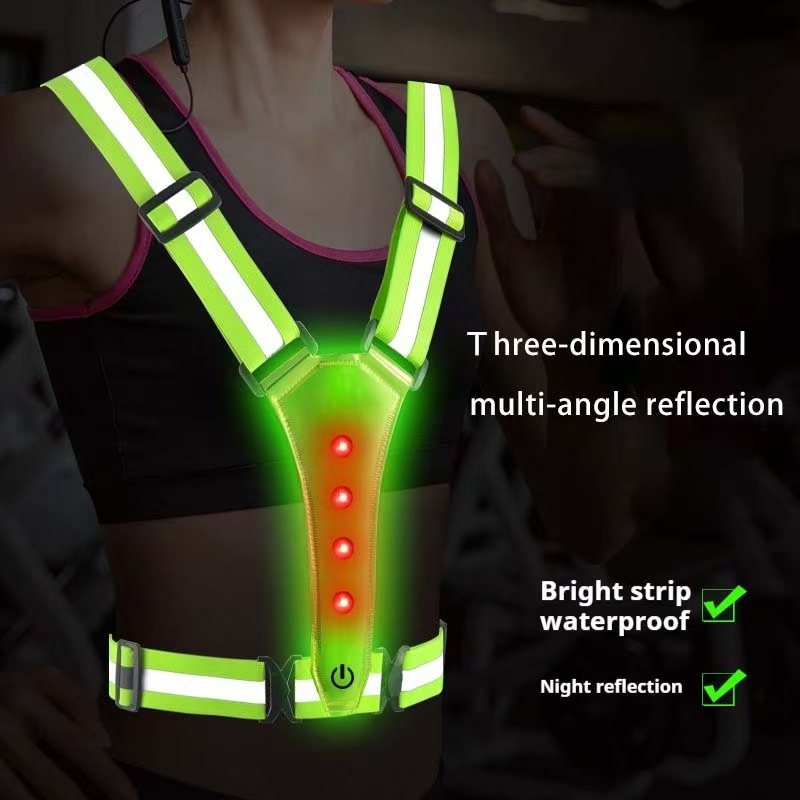 Reflective Vest Cycling - LED Running Vest Reflective Glowing Reflector