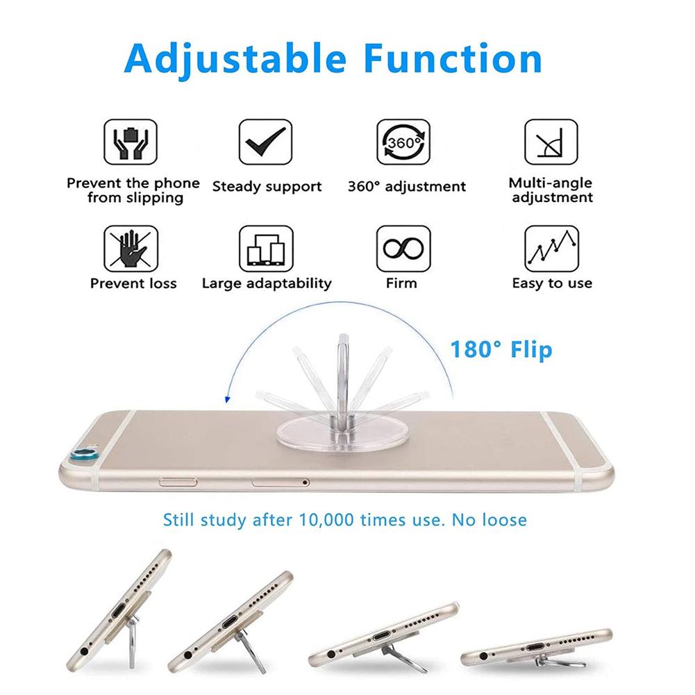 Transparent Cell Phone Ring Ho - Kickstand Adjustable ulasan dan harga