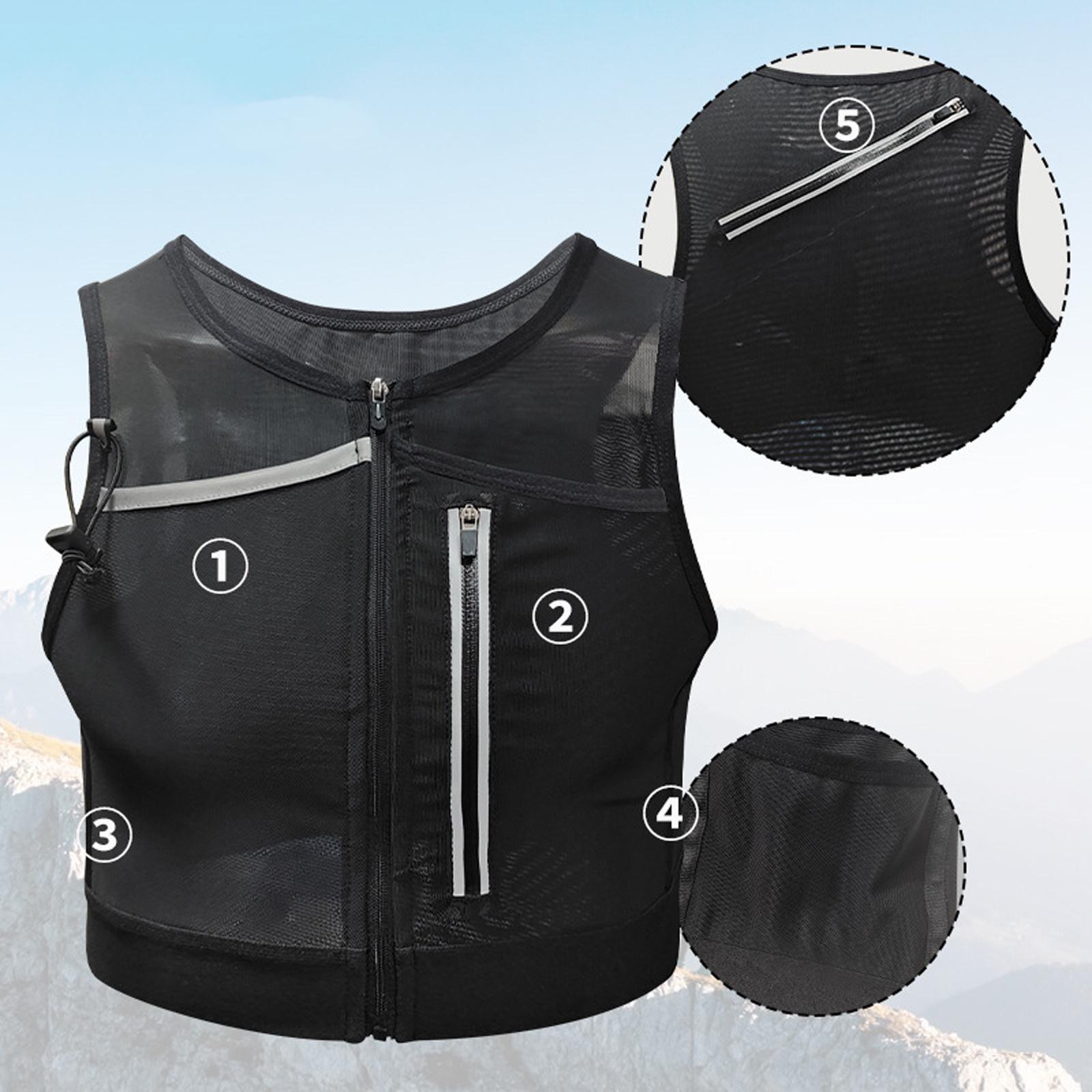 Running Vest Bag Chest Pack Re - Reflective Vest Cycling ulasan dan harga