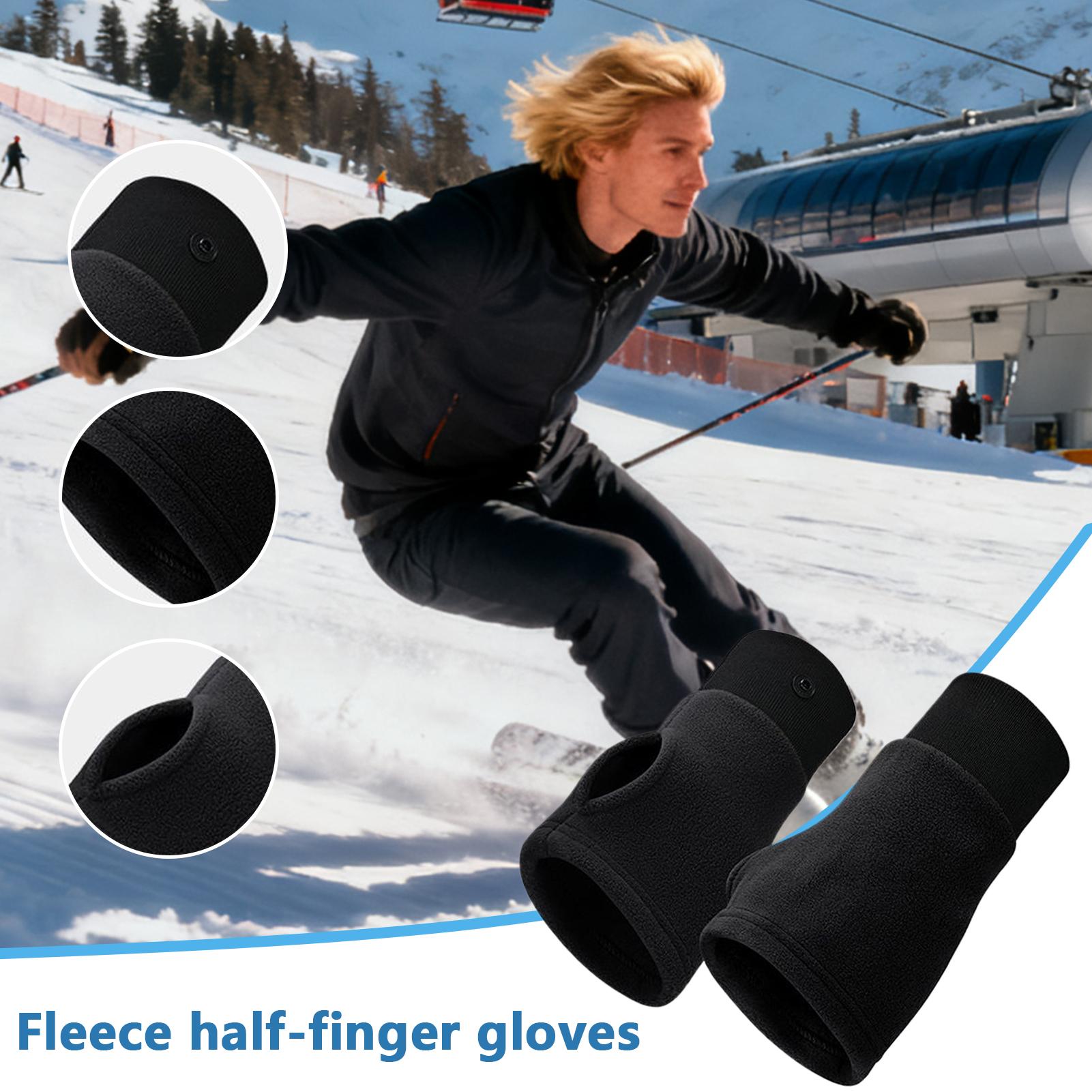 Half Finger Gloves Windproof C - Winter Cycling Commute ulasan dan harga