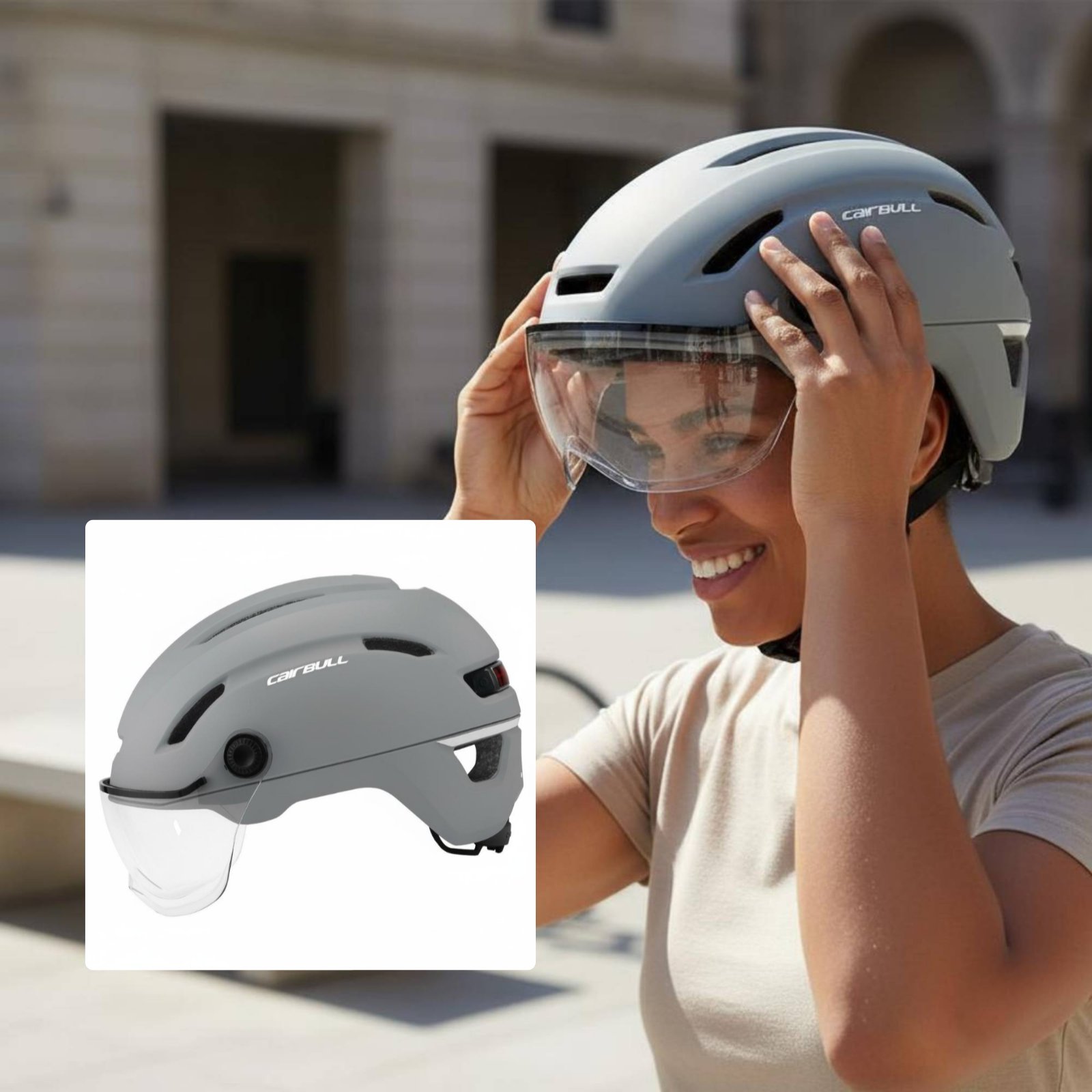 Electric Bicycle Commuter Helm - Commute Cycling Helmet ulasan dan harga