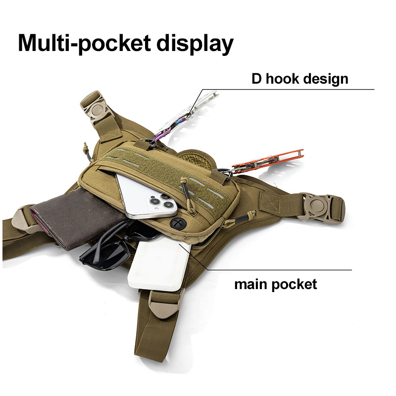 Tactical Front Chest Rig Bag V - Reflective Vest Cycling ulasan dan harga