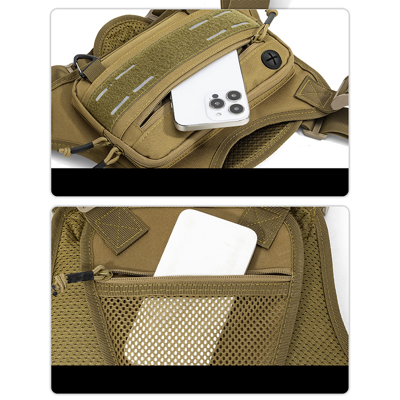 Tactical Front Chest Rig Bag V - Reflective Vest Cycling ulasan dan harga