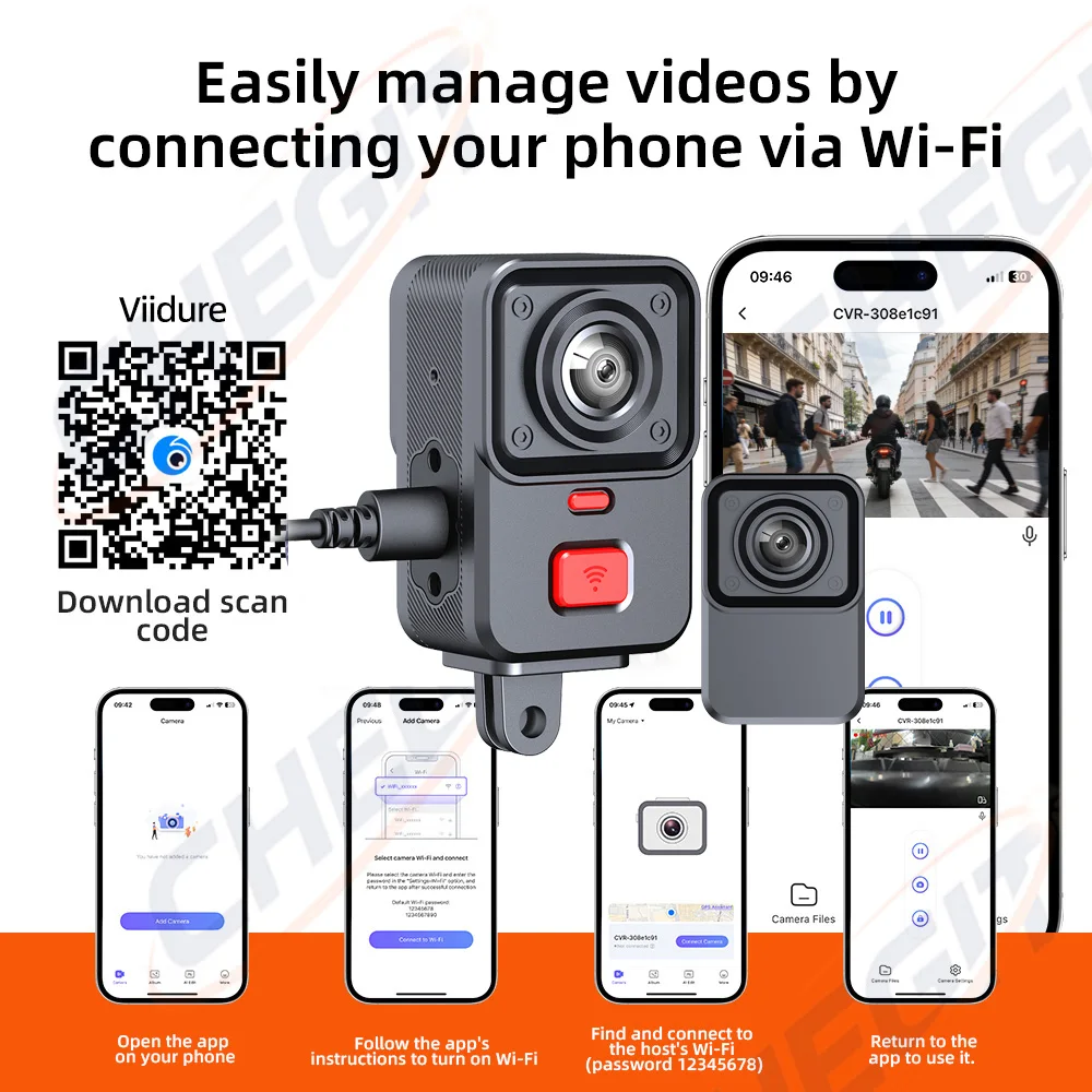 2 Camera Motorcycle DVR 2K HD  - Cycling Loop ulasan dan harga