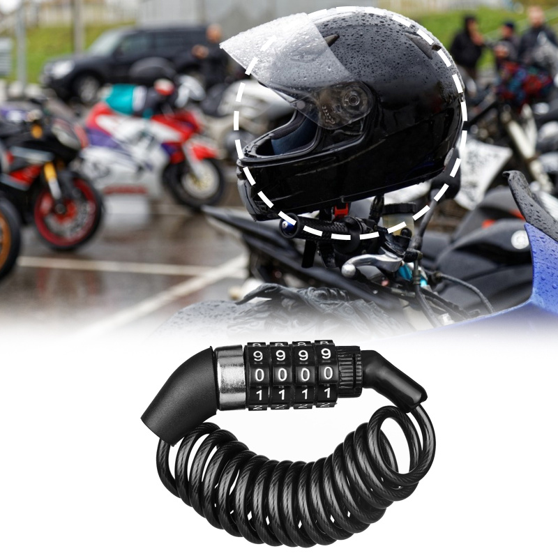 Motorcycle Bicycle Anti-Theft  - Chain Lock Combination ulasan dan harga