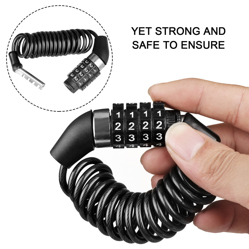 Motorcycle Bicycle Anti-Theft  - Chain Lock Combination ulasan dan harga