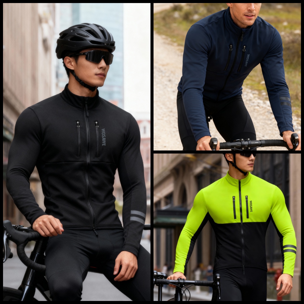 WOSAWE Cycling Jacket Winter T - Cycling Commuter Jacket ulasan dan harga