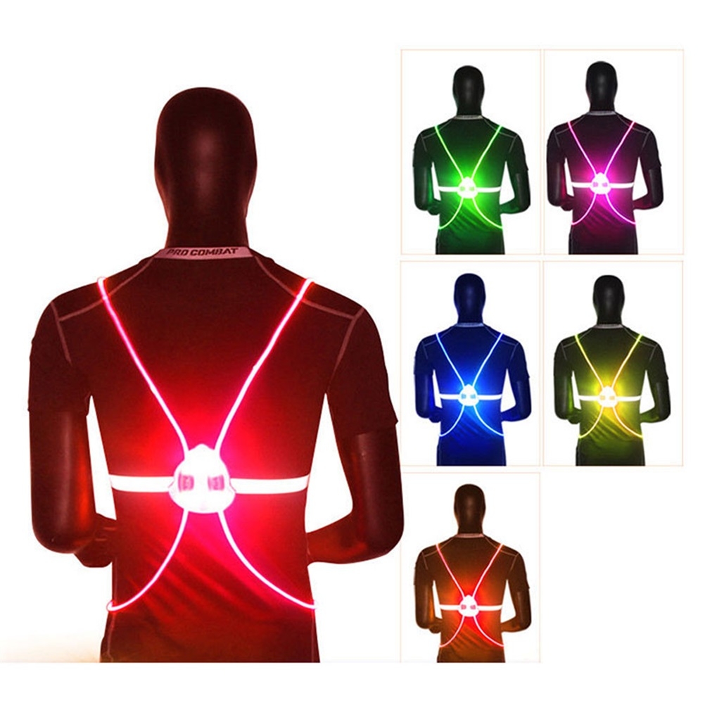 Outdoor 360 Reflective LED Fla - Reflective Vest Cycling ulasan dan harga