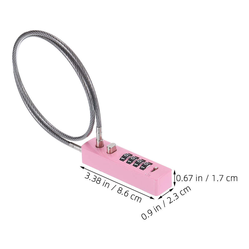 Steel Wire Cable Combination L - Cable Lock Flexible ulasan dan harga