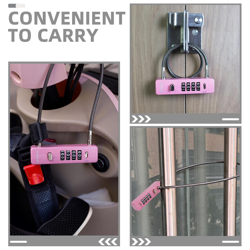 Steel Wire Cable Combination L - Cable Lock Flexible ulasan dan harga
