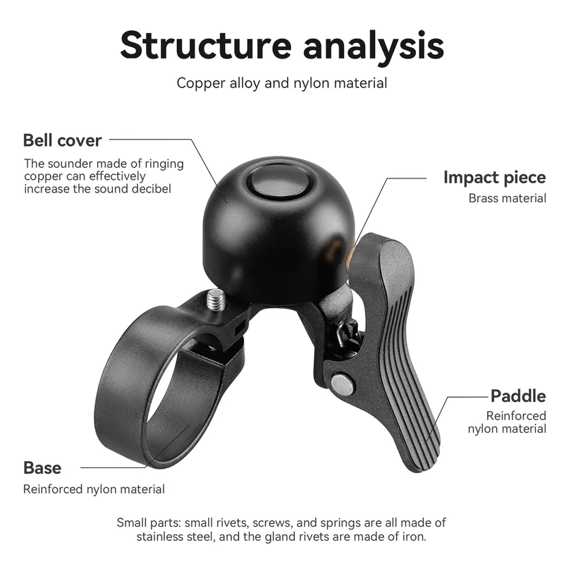 ROCKBROS Mini Bicycle Bell Roa - Bell Handlebar Ring ulasan dan harga