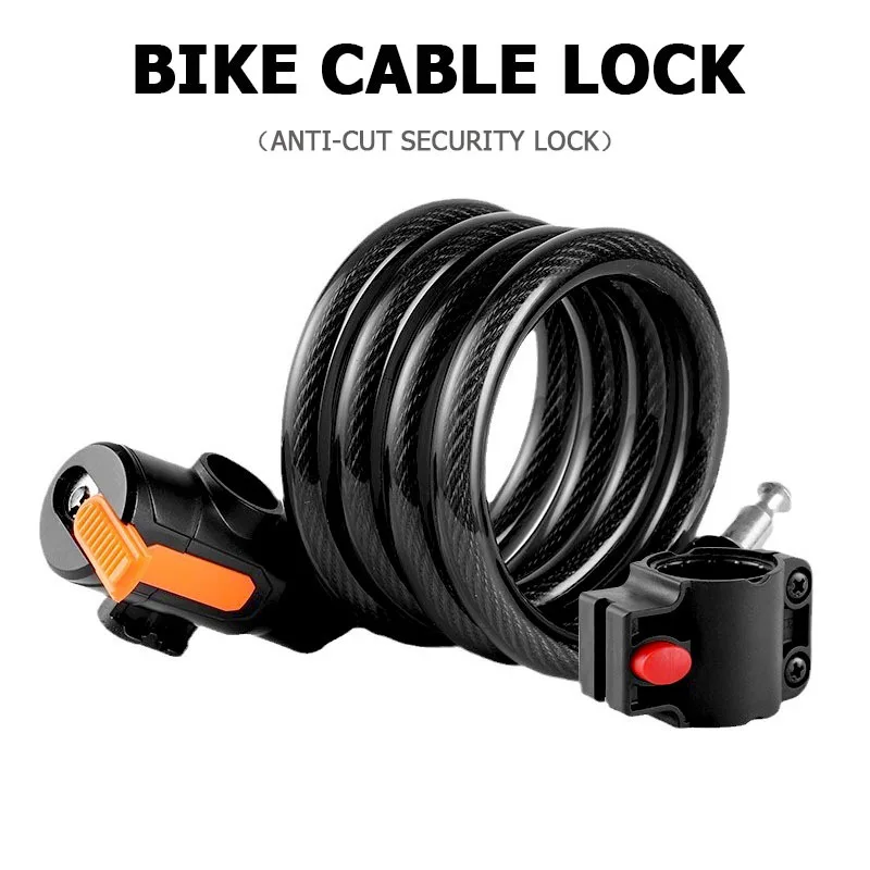 1SET Anti-Cut PVC Coated Keyed - Cable Lock Flexible ulasan dan harga
