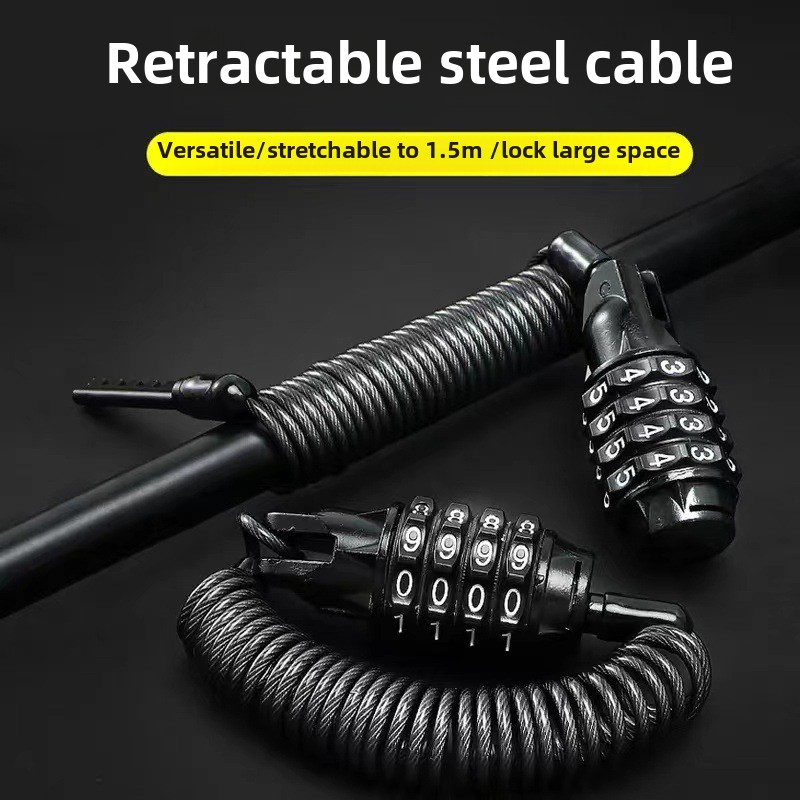 For Motorcycle Bicycle Anti-Th - Chain Lock Combination ulasan dan harga