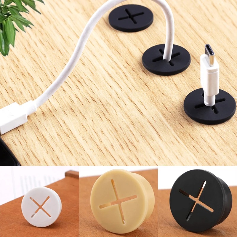 5PCS  Flexible Rubber Round Ca - Cable Lock Flexible ulasan dan harga