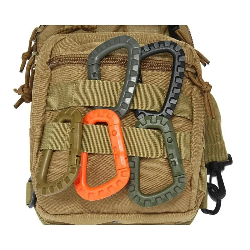 2/5/16Pcs Tactical Carabiner S - Chain Lock Combination ulasan dan harga