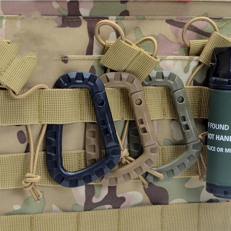 2/5/16Pcs Tactical Carabiner S - Chain Lock Combination ulasan dan harga