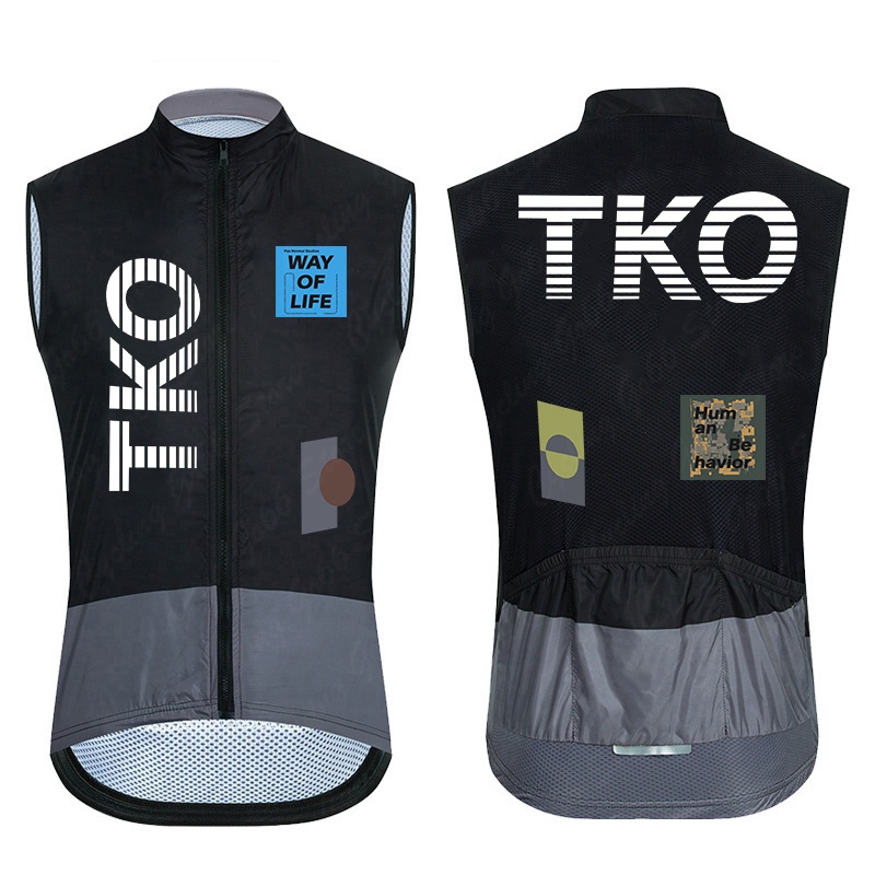 TKO Men's Windproof Waterproof - Reflective Vest Cycling ulasan dan harga