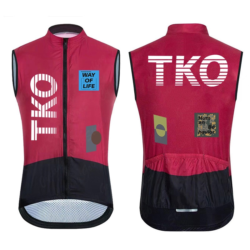TKO Men's Windproof Waterproof - Reflective Vest Cycling ulasan dan harga