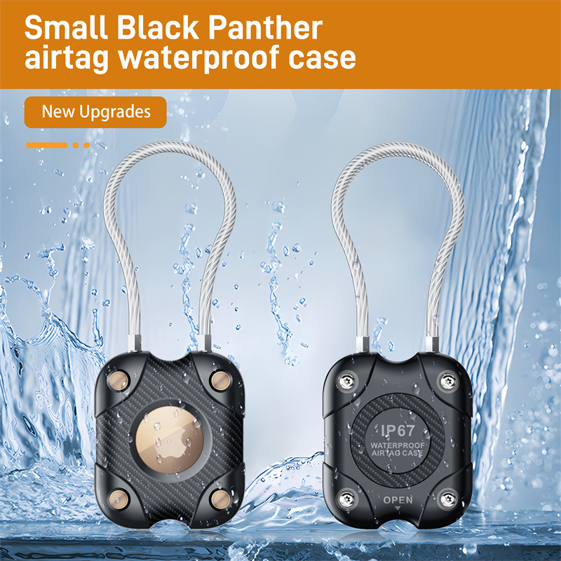 Airtag Holder with Wire Cable, - Chain Lock Combination ulasan dan harga