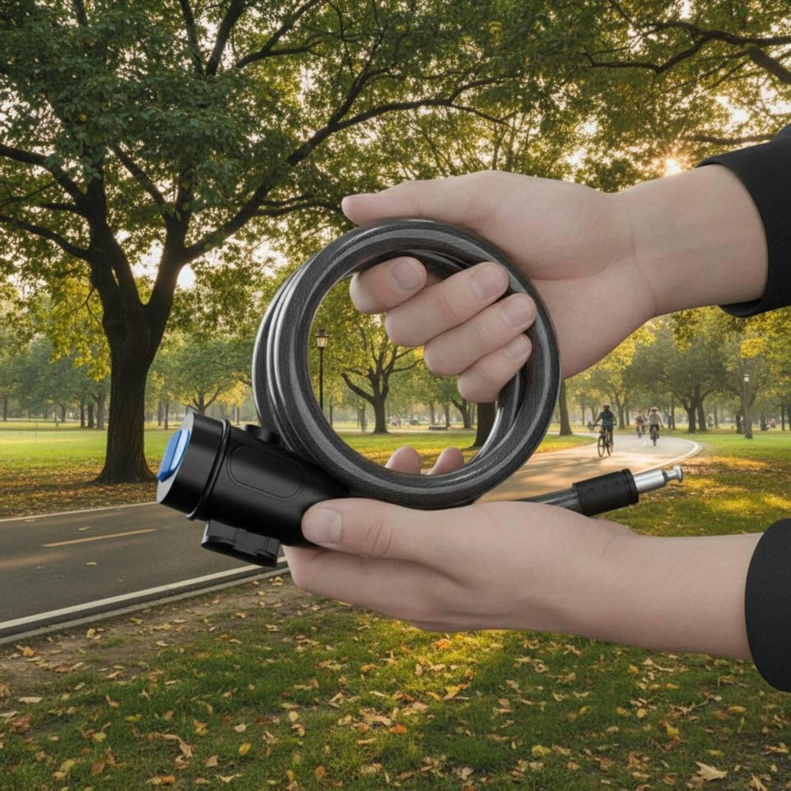 Cycle Lock Anti Theft Steel Ca - Cable Lock Flexible ulasan dan harga