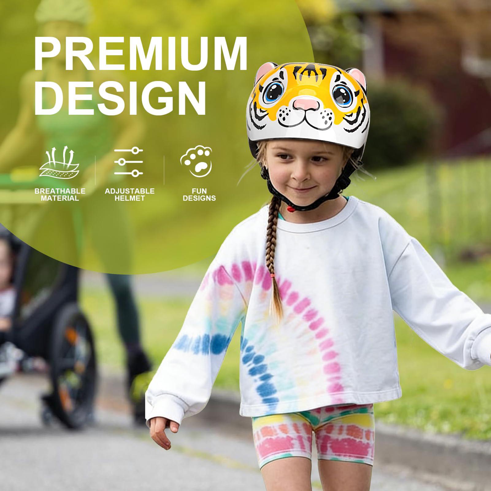 Kids Helmet Tiger Pattern Adju - Commute Cycling Helmet ulasan dan harga