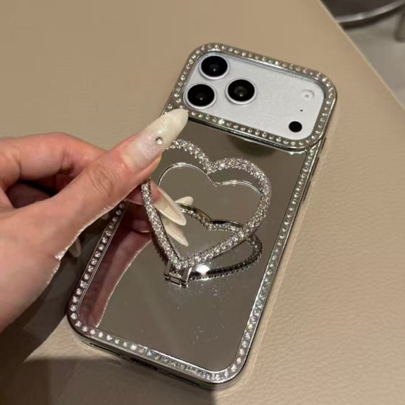 Bling Diamond Heart Phone Stan - Kickstand Adjustable ulasan dan harga