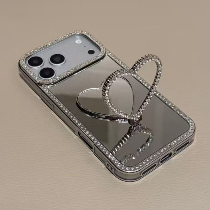 Bling Diamond Heart Phone Stan - Kickstand Adjustable ulasan dan harga