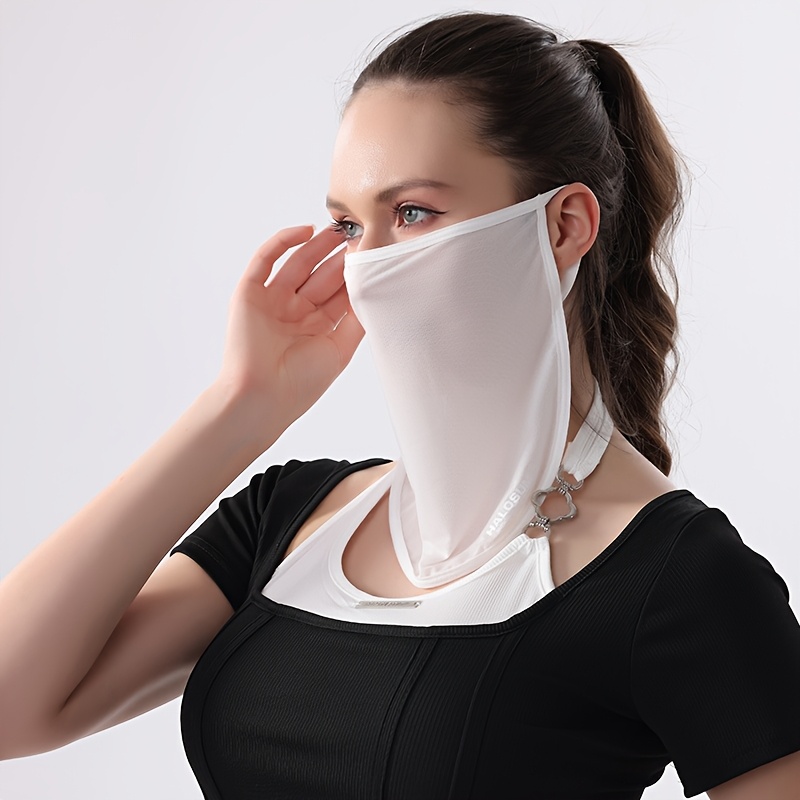 Ice Silk Sun Face Mask, Breath - Cycling Loop ulasan dan harga