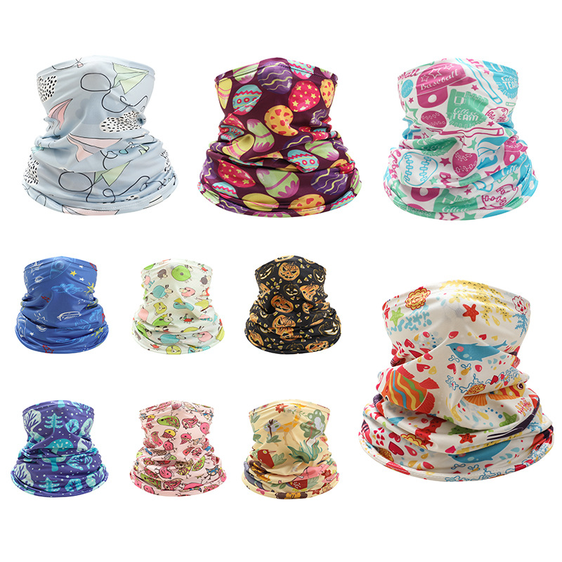 Kids Neck Cover Cute Ice Silk  - Cycling Loop ulasan dan harga