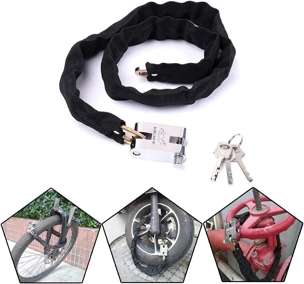 1.2M 2M 3M Motorcycle Bike Loc - Chain Lock Combination ulasan dan harga