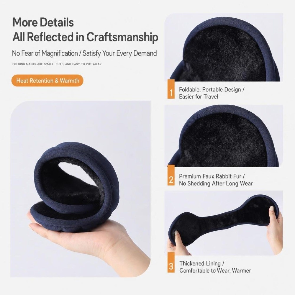 Thick Lined Winter Earmuffs Li - Winter Cycling Commute ulasan dan harga