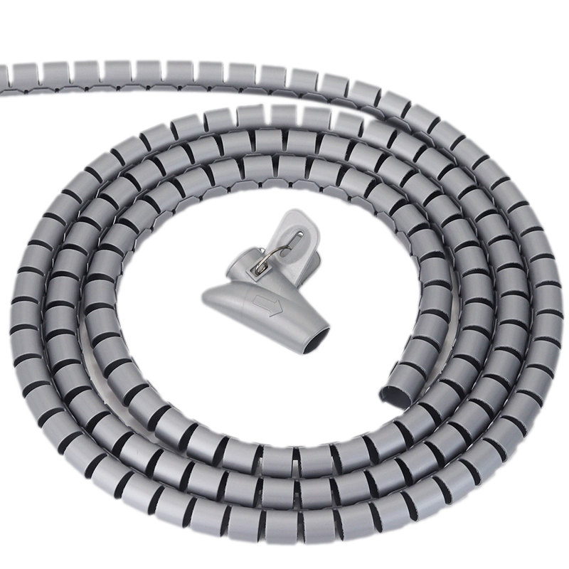 5M Wire Storage Tube Clips Cab - Cable Lock Flexible ulasan dan harga