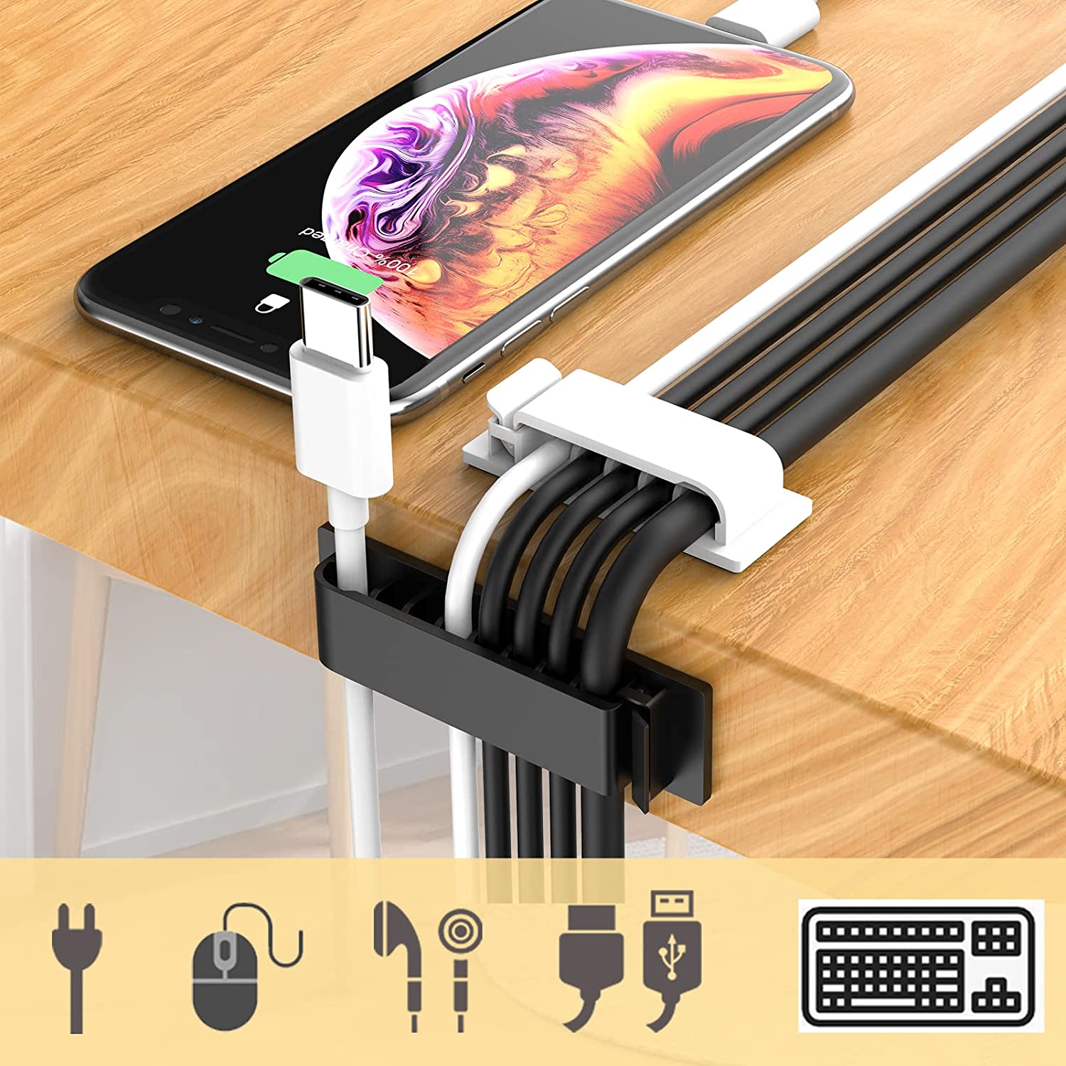 Cable Organizer Cord Managemen - Cable Lock Flexible ulasan dan harga